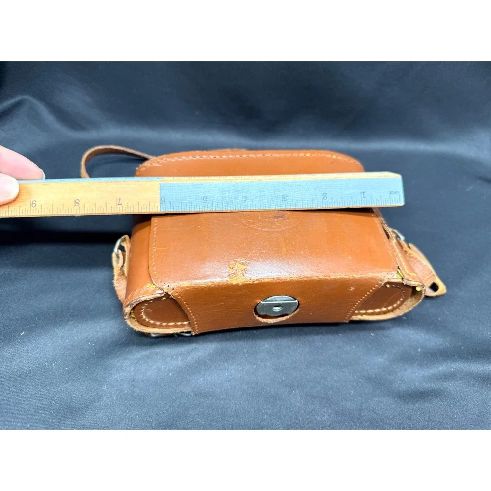 Vintage Kodak Tourist II Folding Camera 100mm f/8.8 Anaston Lens Leather Case
